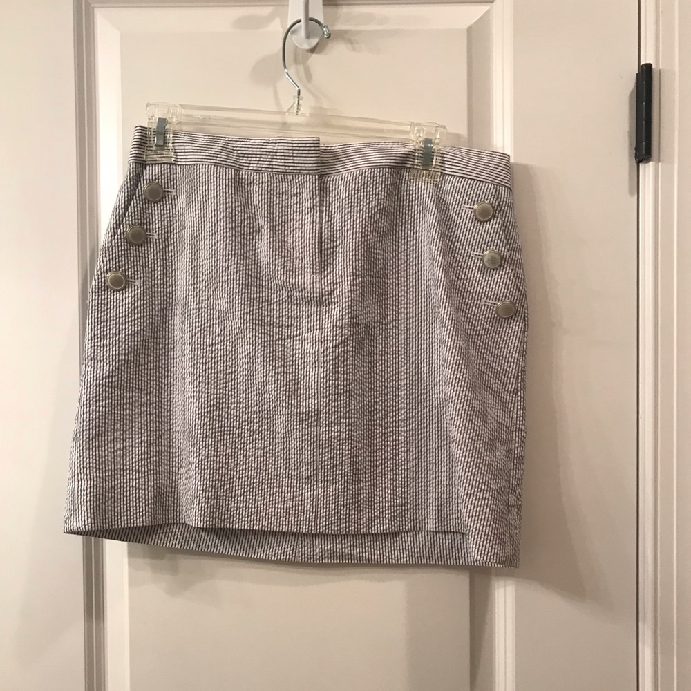Seersucker skirt